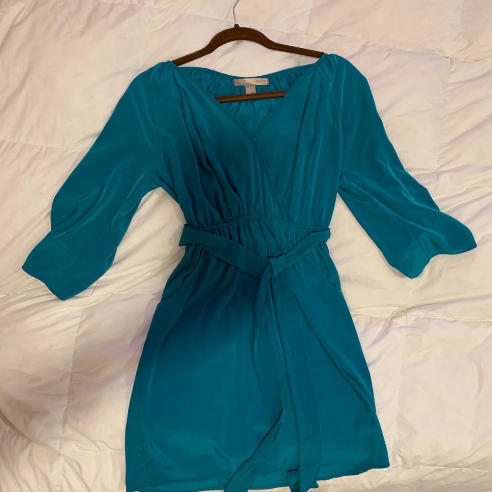 Teal forever 21 dress.